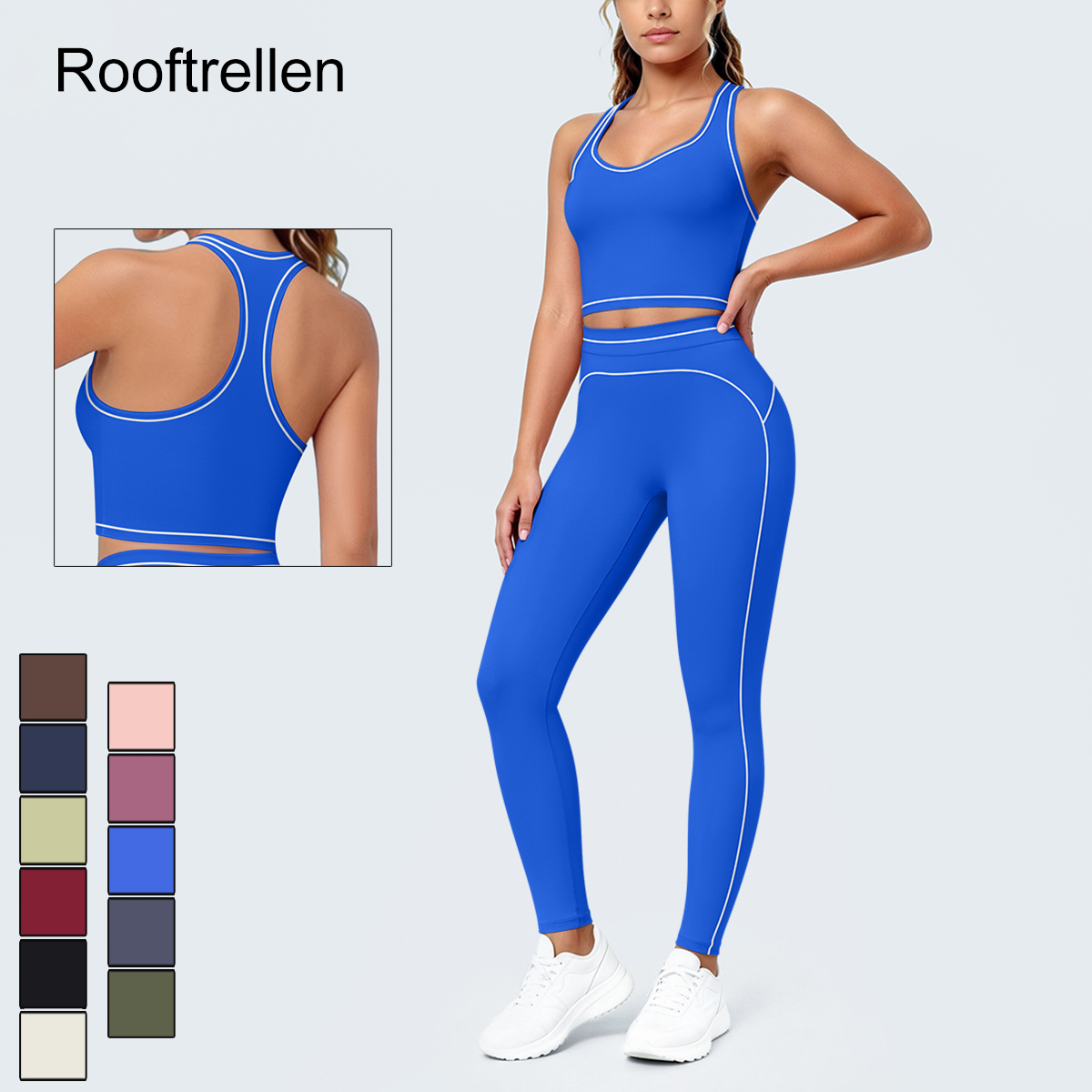 Yoga Fitness Kit - Damen Sommer Fitness Yoga Set Atmungsaktive