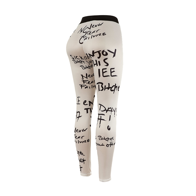 Yoga Overall Fitness - Beliebte sexy Fitness-Leggings mit Buchstabendruck aus