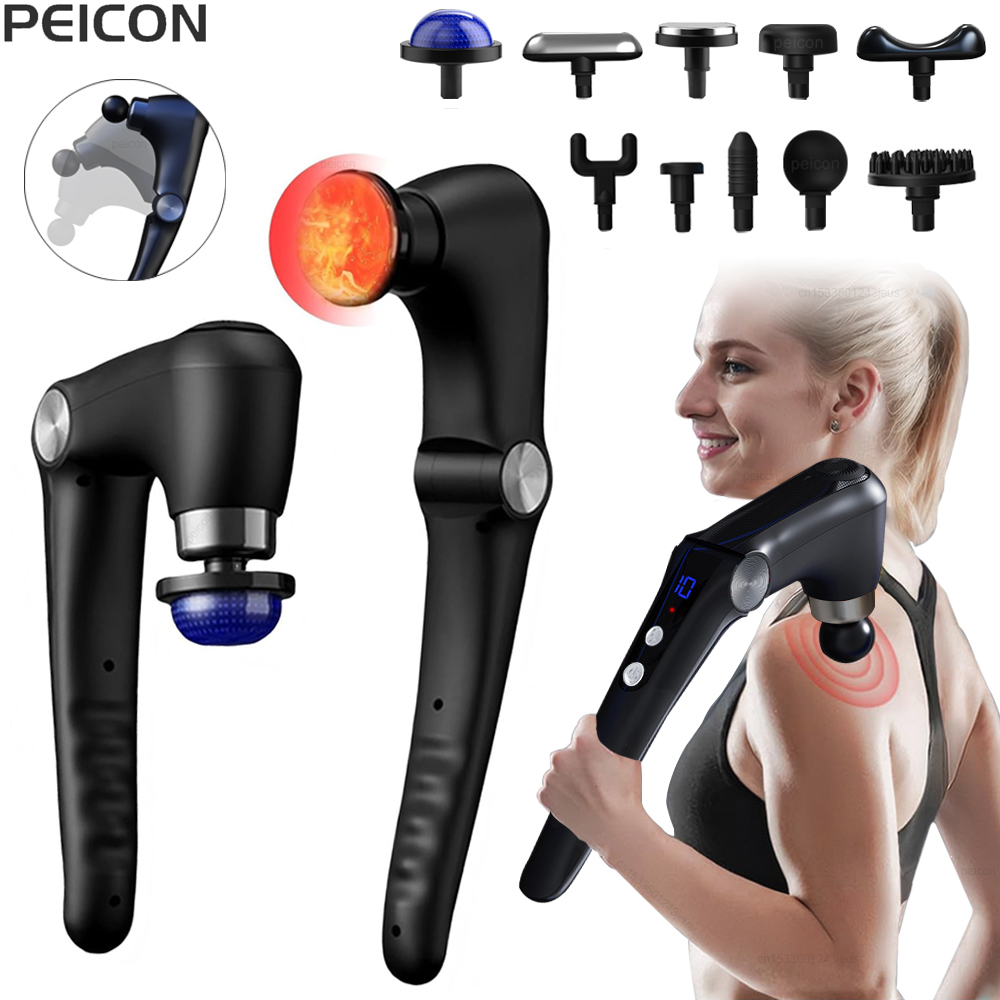 Vibration Massage Gun - Faszien-Massagepistole, Schultermassagegerät, elektrische Muskelmassagepistole, Hochfrequenz, Rücken,