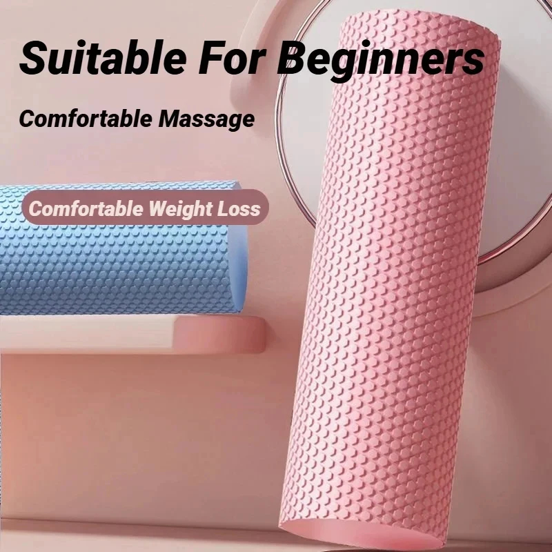 Yoga Fitness Roller - Sechseckige EVA-Schaumstoff-Yoga-Rolle, 10 cm × 30