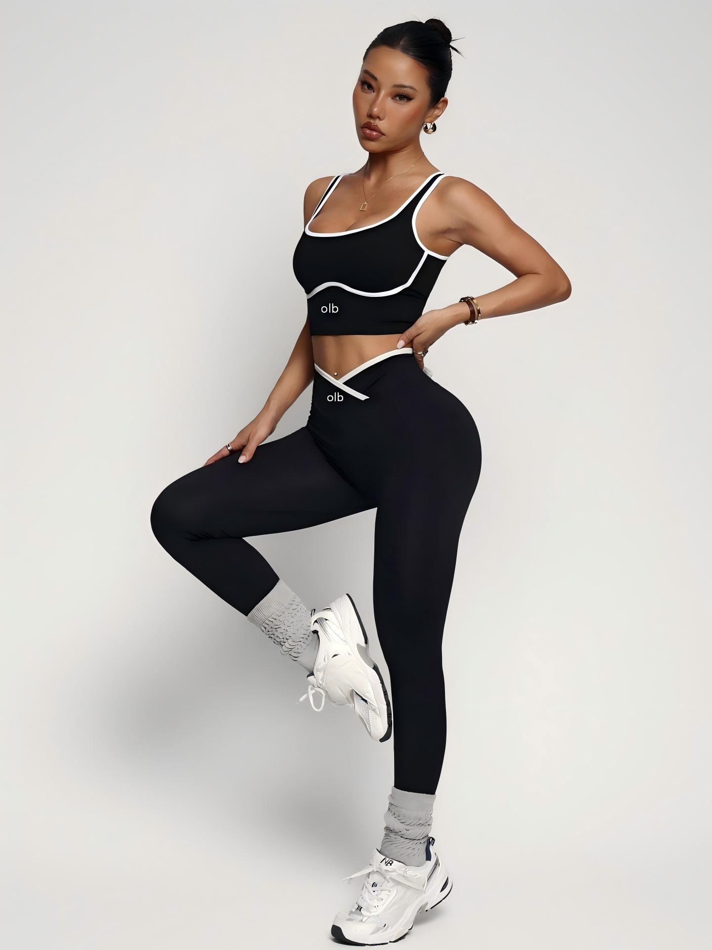 Yoga Fitness Kit - 2-teiliger neuer Sport-BH, Weste, Hose, Fitnessanzug,