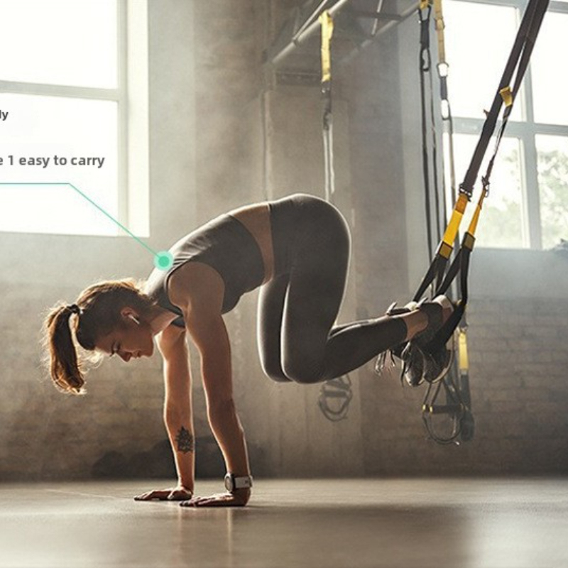 Suspension Trainer Trx - Neuer Fitness-Suspensionstrainer P3, Verstellbarer Yoga-Gürtel, Wandmontierter
