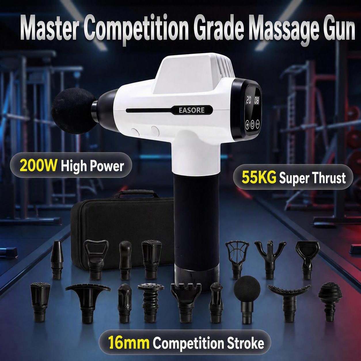 Vibration Massage Gun - 16mm Amplitude Professionelle Massagepistole X20 Pro