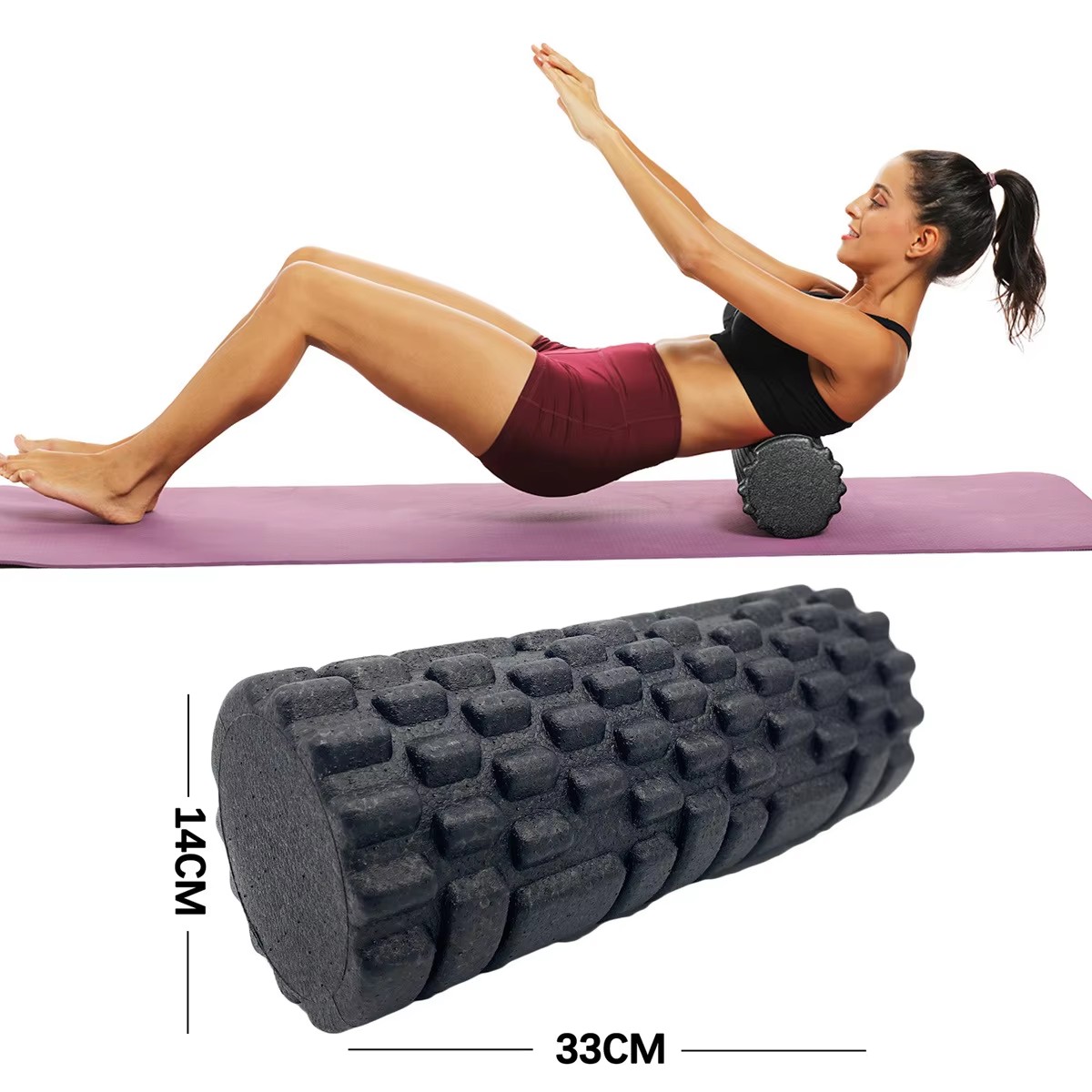 Yoga Fitness Roller - 30/33 cm Fitness Schaum Roller Yoga