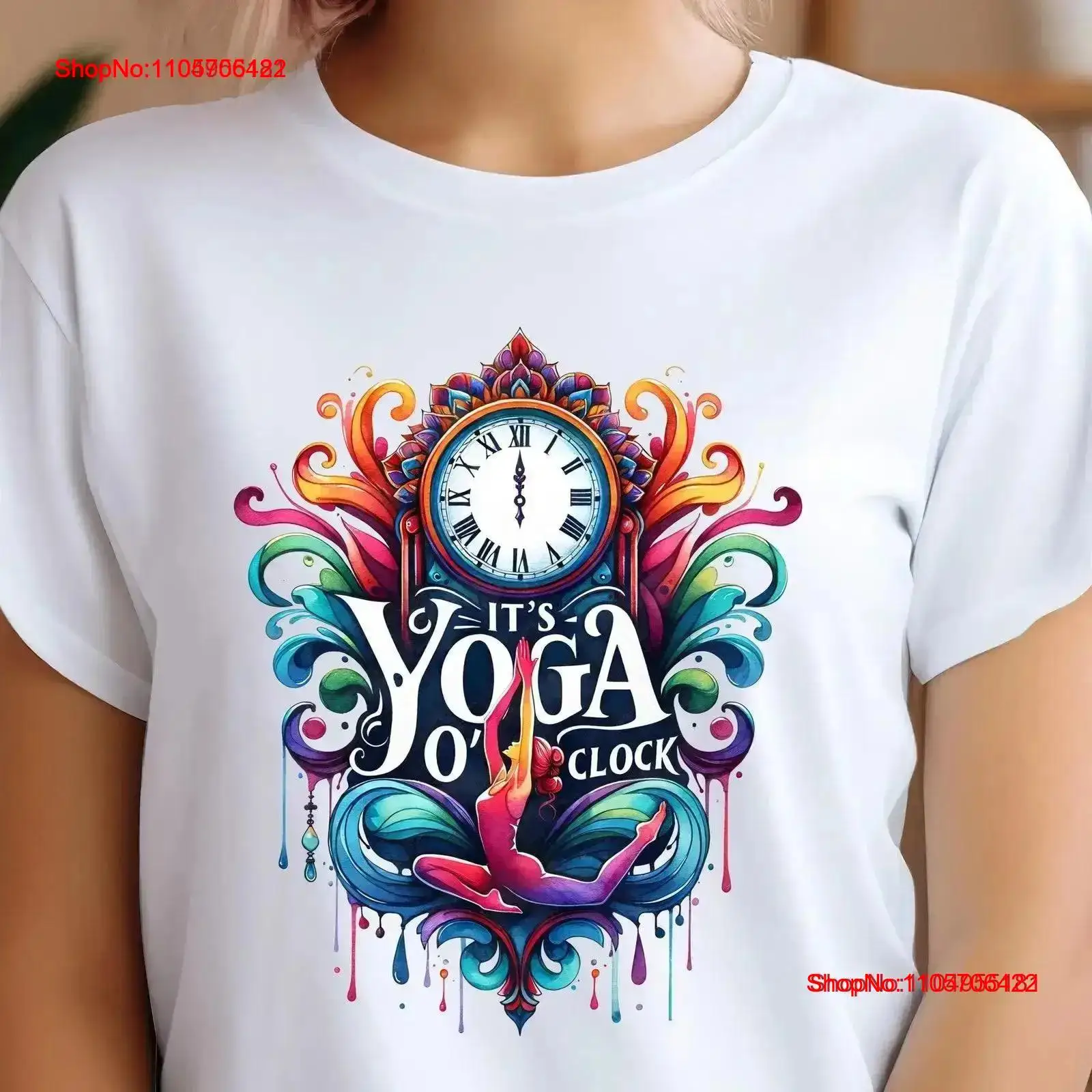 Yoga Fitness Instructor - Yoga-T-Shirt „It's O'Clock Meditation“ – Premium-Yogi-Trainings-