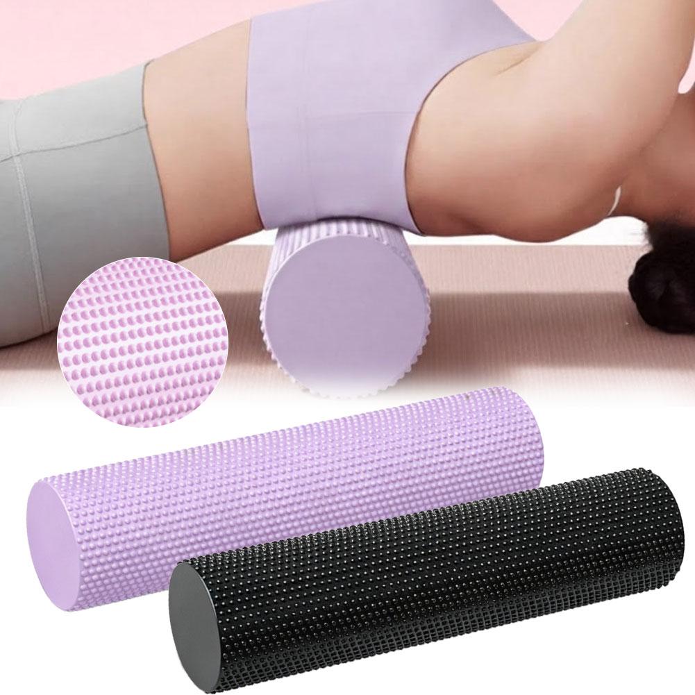 Yoga Fitness Roller - EVA Hochdichte Yoga-Schaumstoffrolle 45cm, Fitness Muskelmassage