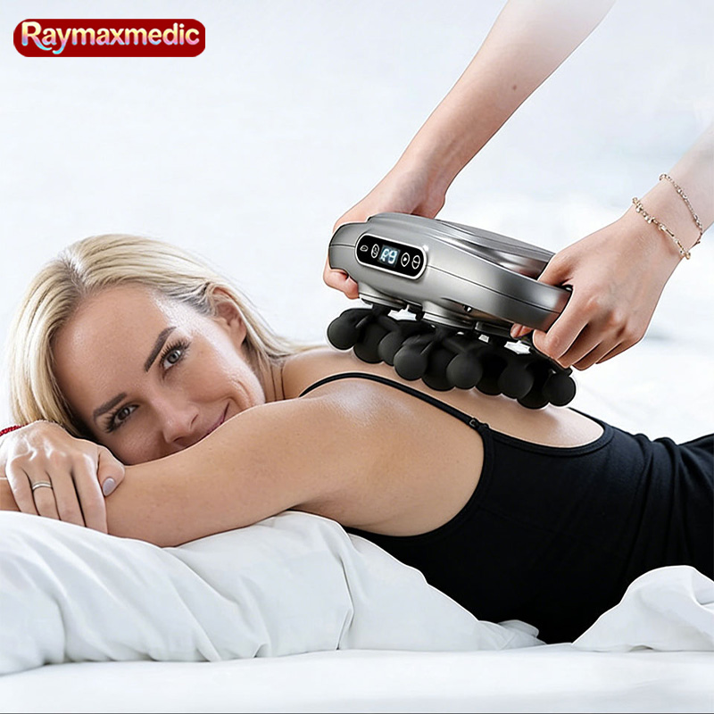 Vibration Massage Gun - Raymax 22-Kopf-Faszienpistole mit Hochfrequenzvibration, Körpermassagegerät für