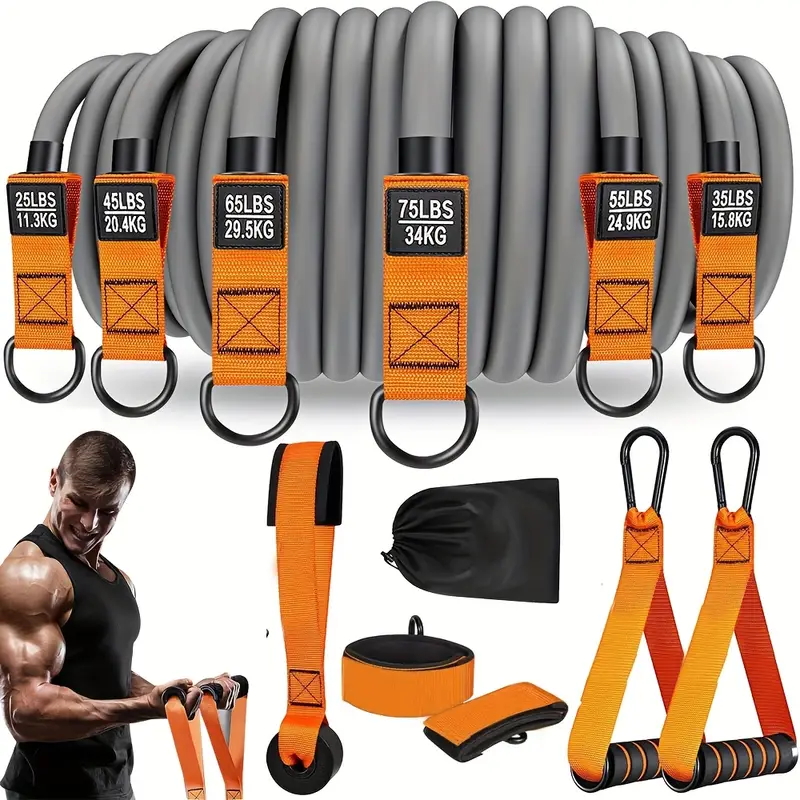 Suspension Trainer Trx - Widerstandsband mit Griff: Für Muskeltraining, Kraftaufbau,