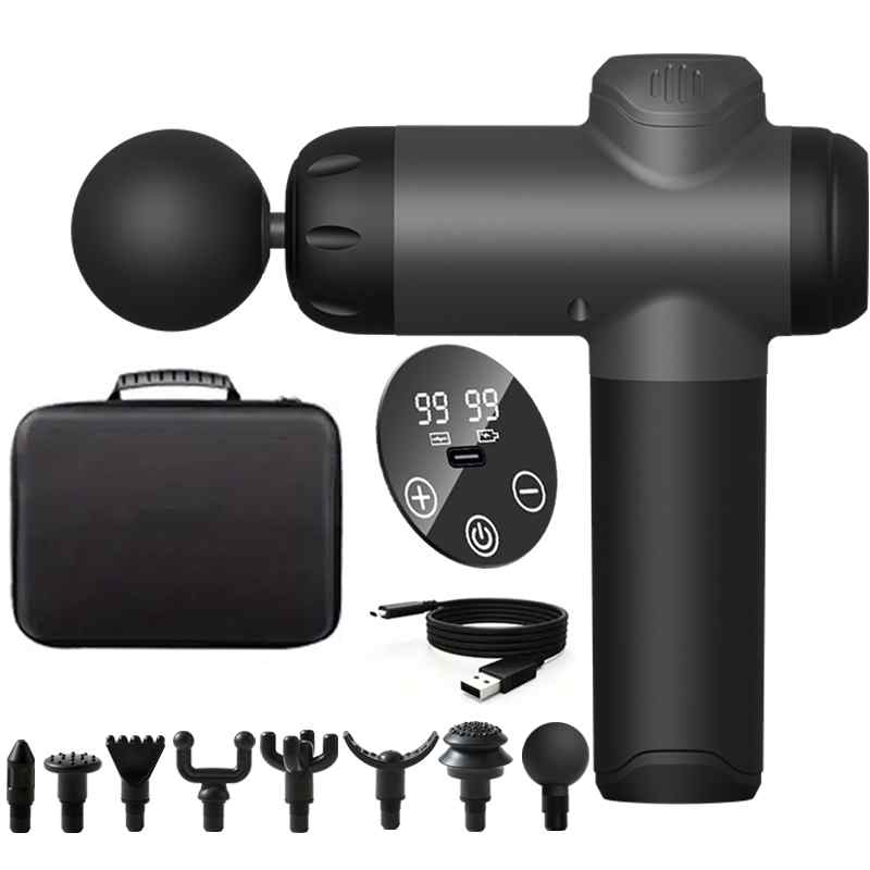 Vibration Massage Gun - 99-Niveau-Massagepistole, Faszien, tiefe Muskel, Entspannung, Körper,