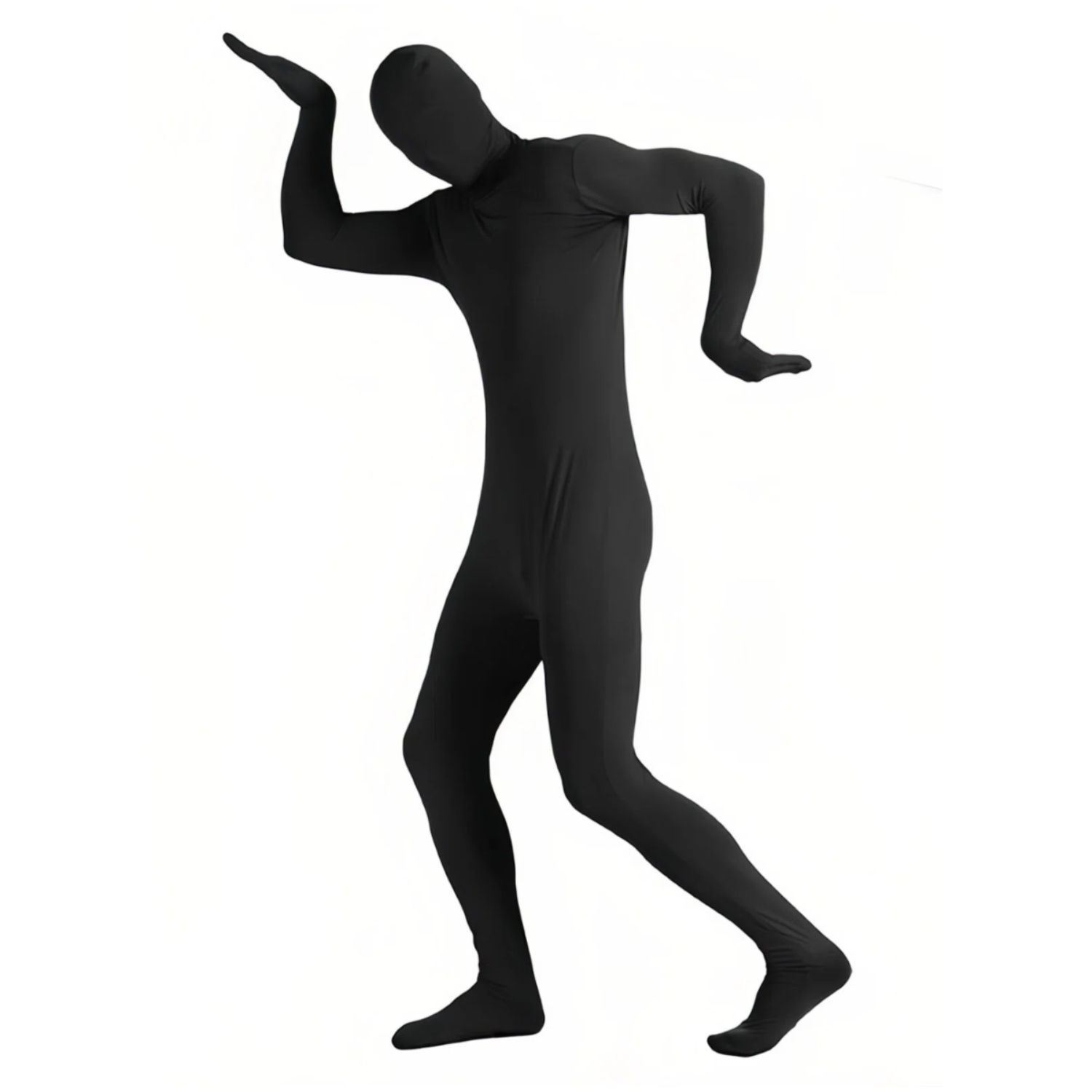 Yoga Y Fitness - Schwarzer Ganzkörper-Spandex-Jumpsuit Unisex Stretch-Zentai-Anzug für Tanz