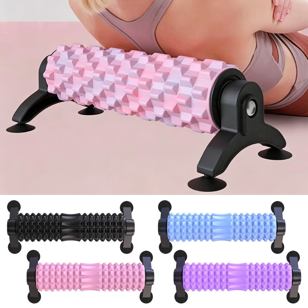Yoga Fitness Roller - Massage-Werkzeug Fester Schaumstoff Roller mit Saugnapf