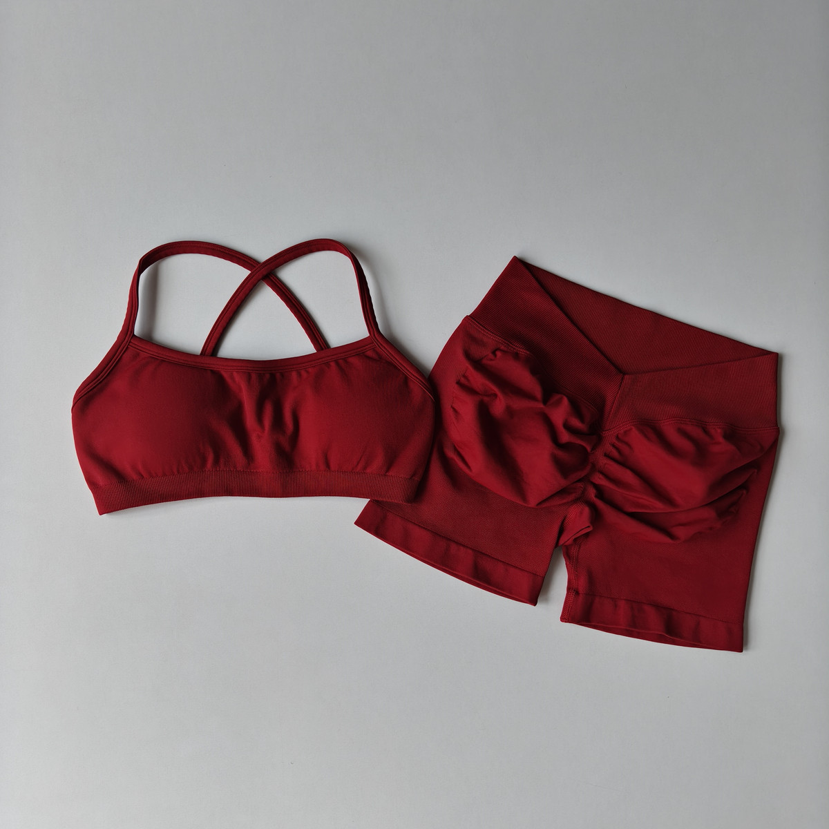 Sport-Shorts-Set 2-teilig Naht – Yoga Fitness Kit Bewertung und Preis