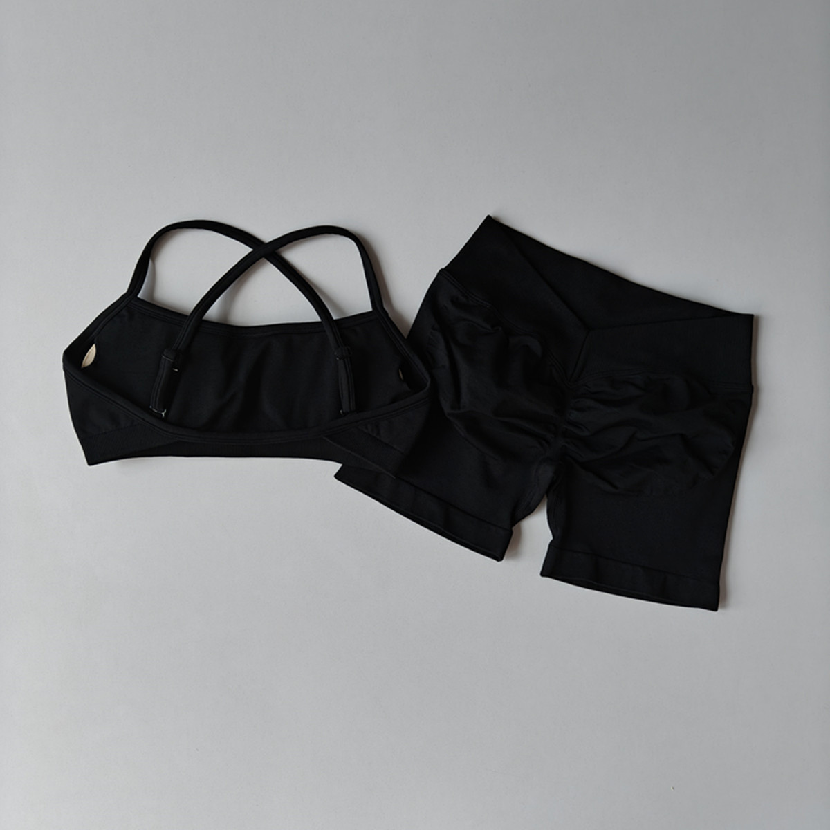 Sport-Shorts-Set 2-teilig Naht – Yoga Fitness Kit Bewertung und Preis